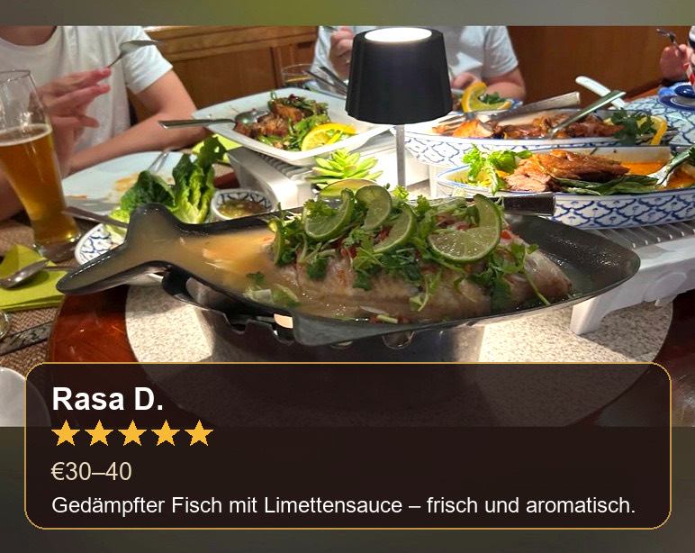 Gedämpfter Fisch mit Limette und frischen Kräutern