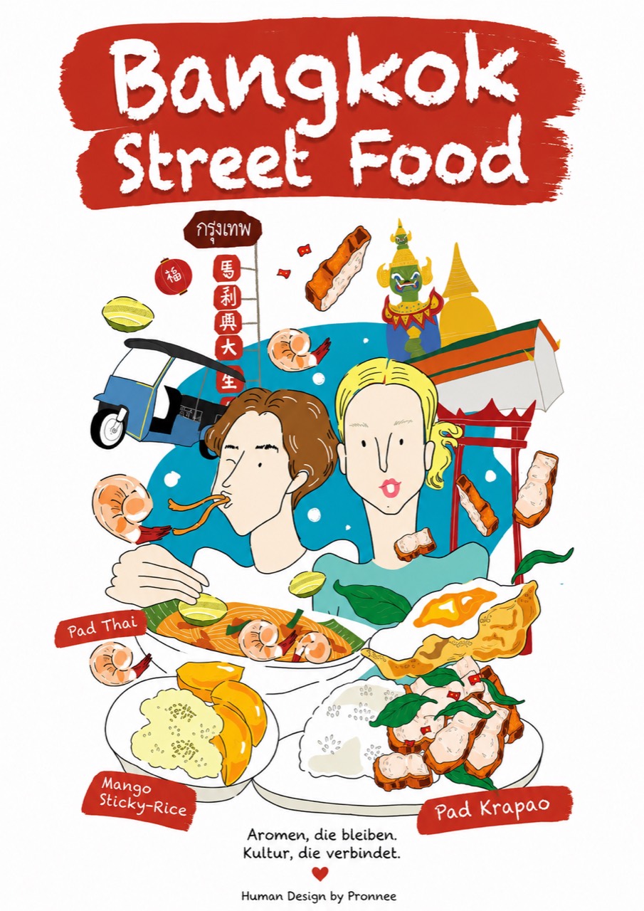 Bangkok Street Food – Zentralthailands Esskultur in den Illustrationen von Pronee_illustration