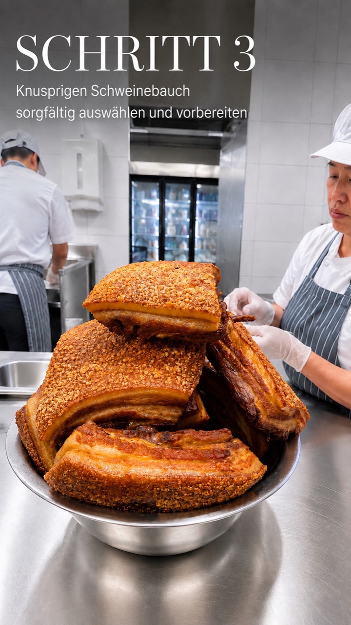 Pad Krapao Moo Krob – Schritt 3: knusprigen Schweinebauch auswählen und vorbereiten